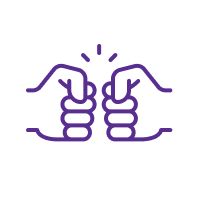 Fist bump icon